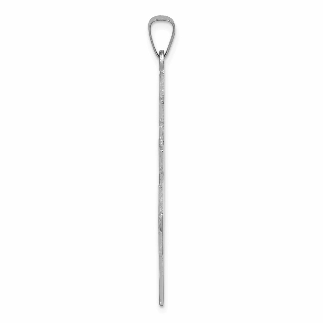 Lovely Rita's 14k White Gold Classic Eastern Orthodox Cross Pendant