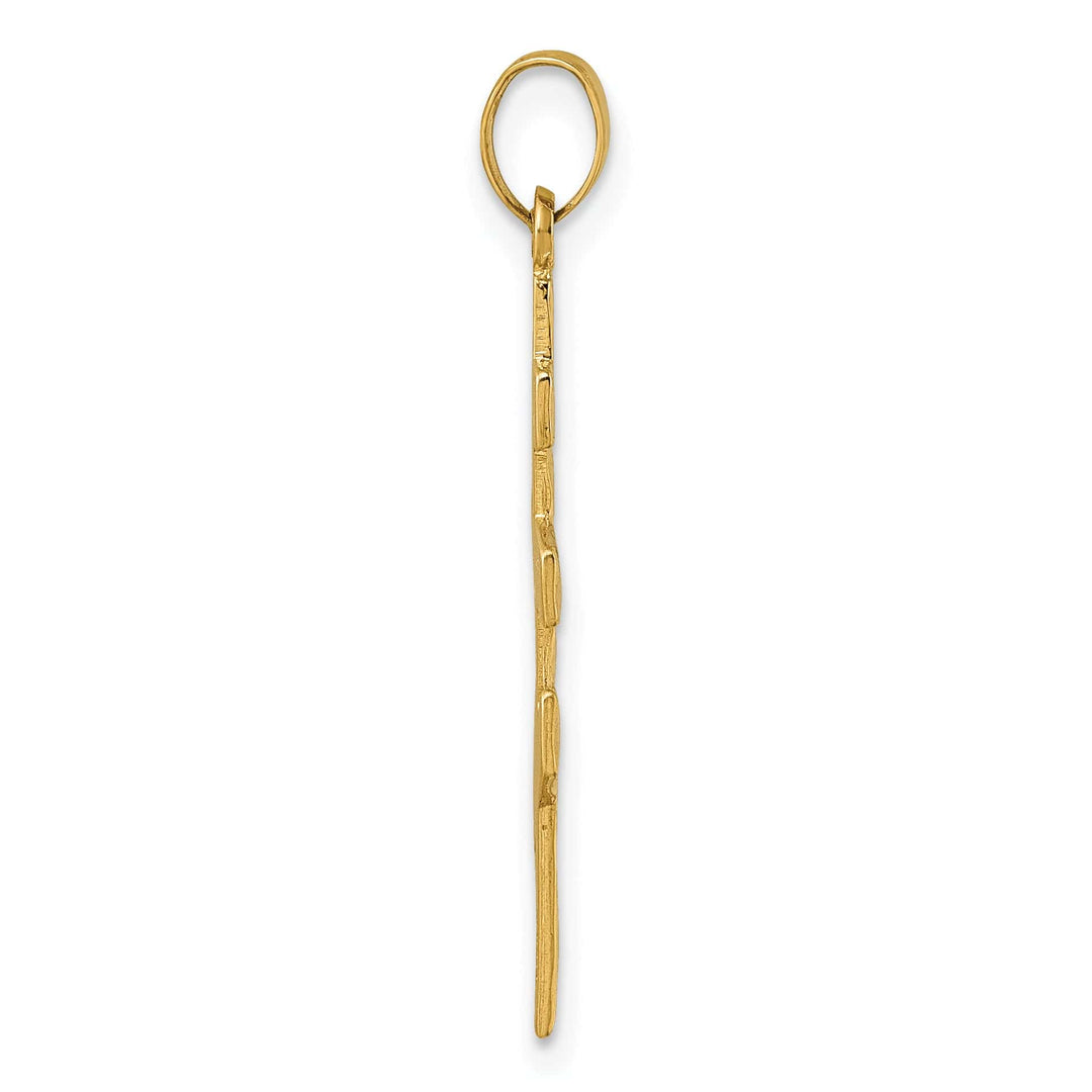 Lovely Rita's 14k Yellow Gold Classic Design Eastern Orthodox Cross Pendant