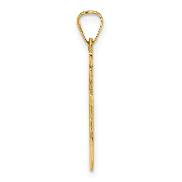 Lovely Rita's 14k Yellow Gold Polished Eastern Orthodox Cross Pendant