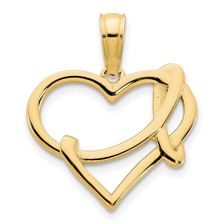 Lovely Rita's Charms & Pendants 14k Yellow Gold Fancy Heart Design Pendant