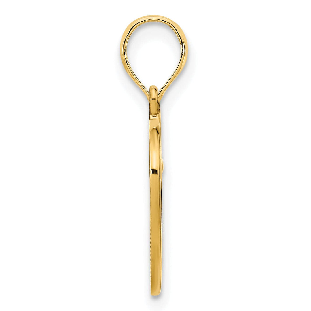 Lovely Rita's Charms & Pendants 14k Yellow Gold Fancy Open Heart Pendant