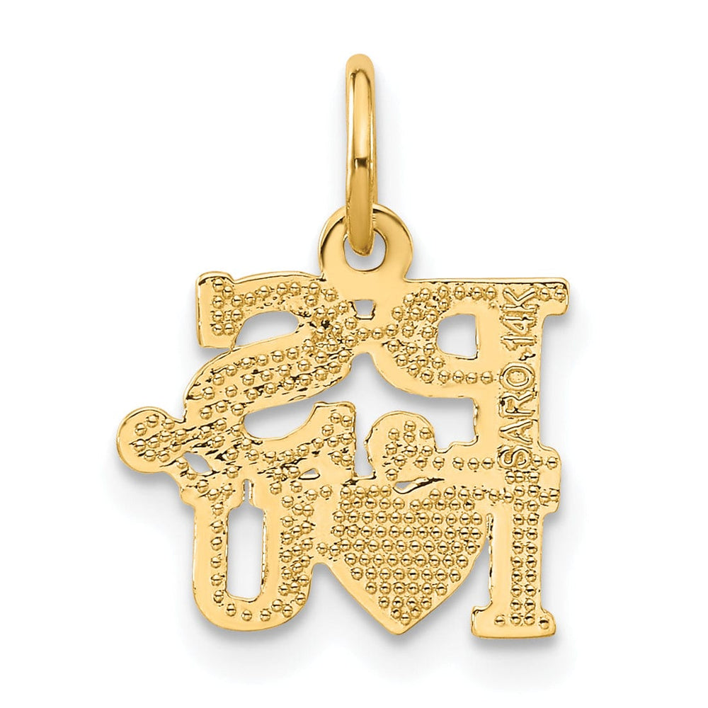 Lovely Rita's Charms & Pendants 14k Yellow Gold P.S. I LOVE YOU Pendant