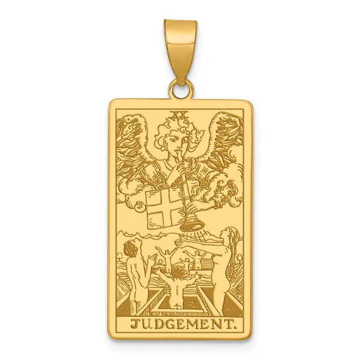 Lovely Rita's Charms & Pendants 14kt Yellow Gold Judgement Tarot Card Pendant