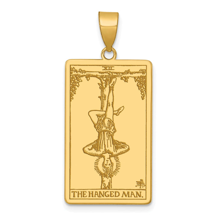 Lovely Rita's Charms & Pendants 14kt Yellow Gold The Hanged Man Tarot Card Pendant