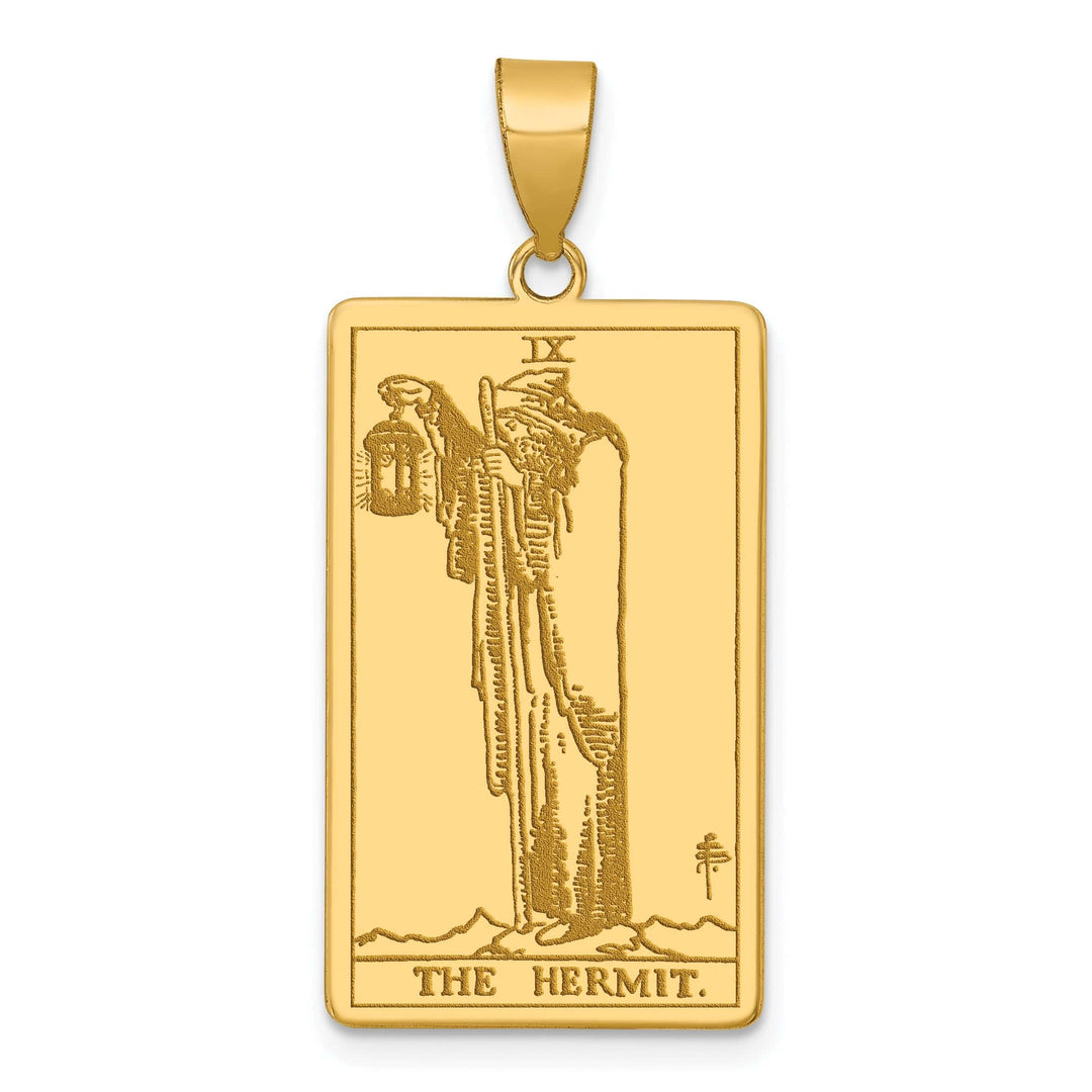 Lovely Rita's Charms & Pendants 14kt Yellow Gold The Hermit Tarot Card Pendant