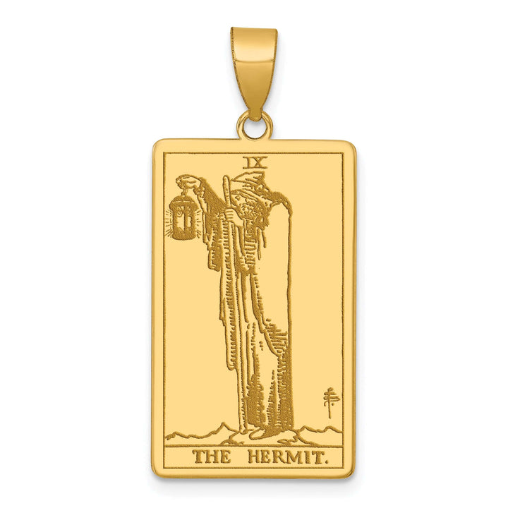 Lovely Rita's Charms & Pendants 14kt Yellow Gold The Hermit Tarot Card Pendant