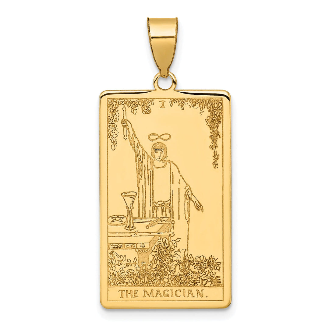 Lovely Rita's Charms & Pendants 14kt Yellow Gold The Magician Tarot Card Pendant