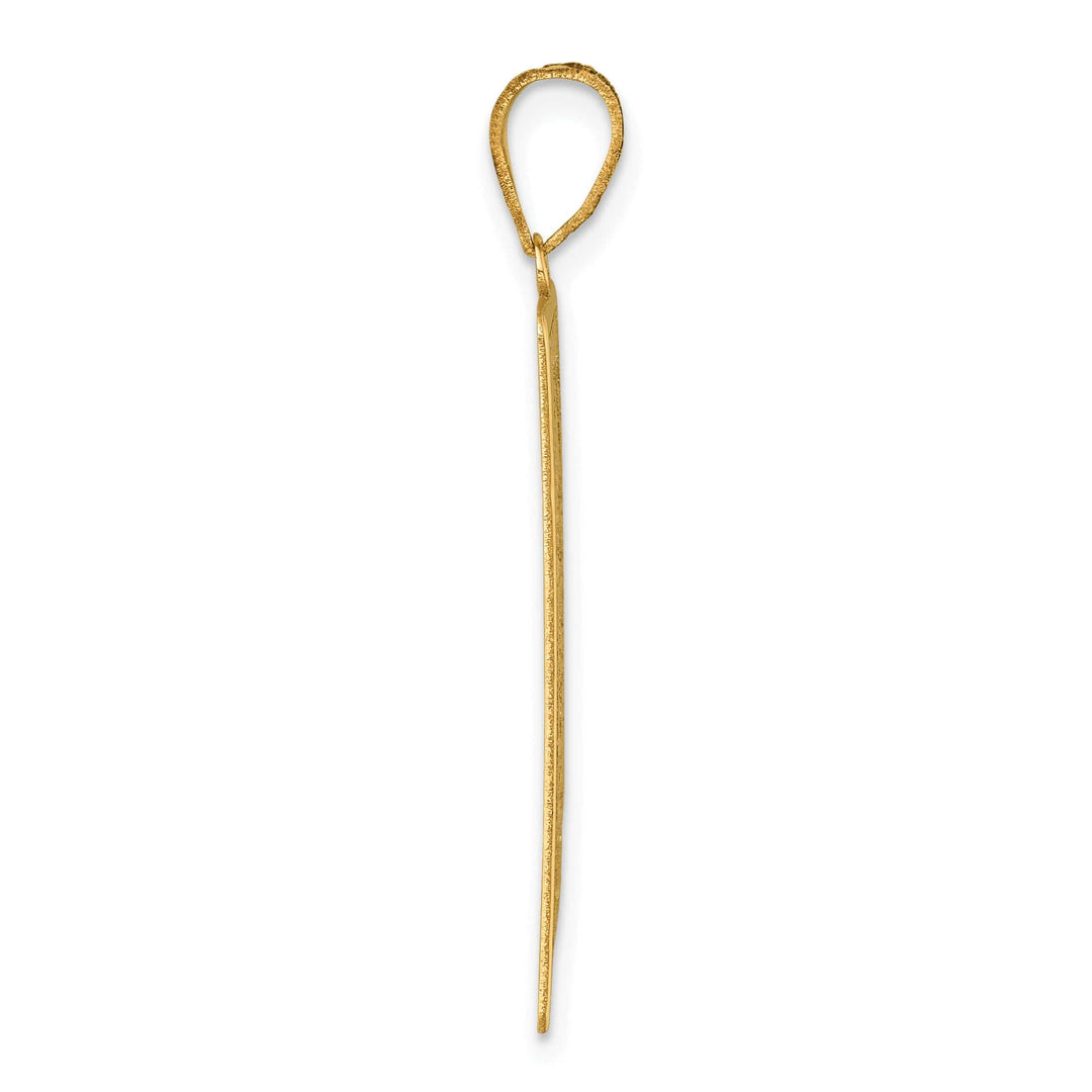 Lovely Rita's Charms & Pendants 14kt Yellow Gold The World Tarot Card Pendant