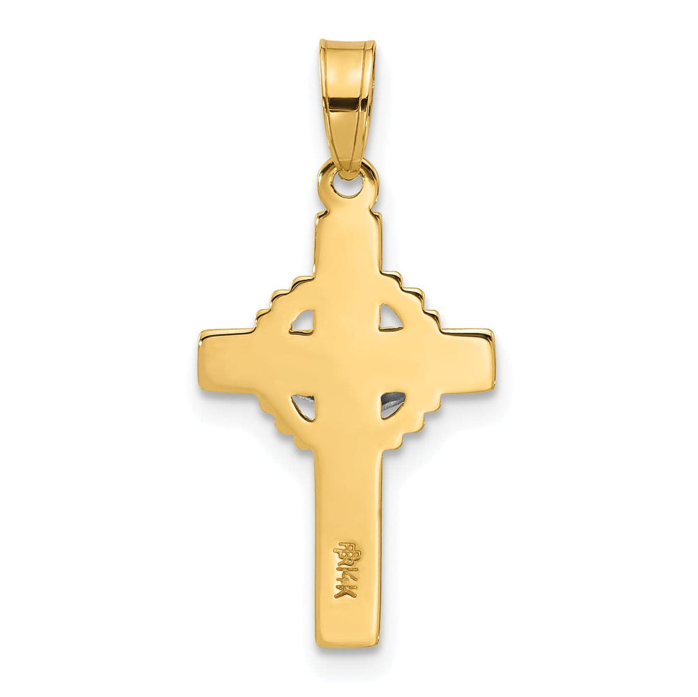 Lovely Rita's Pendants & Charms 14K Two-Tone Gold Timeless INRI Iona Crucifix Pendant