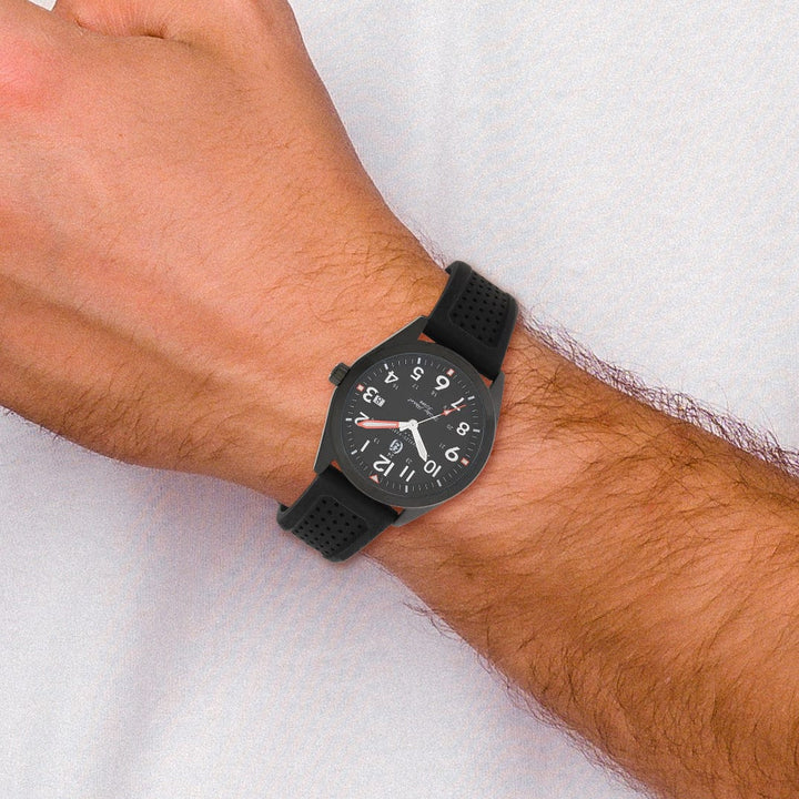 Lovely Rita's Watch Charles Hubert Classic Black SS Black Dial with Date Polished Watch