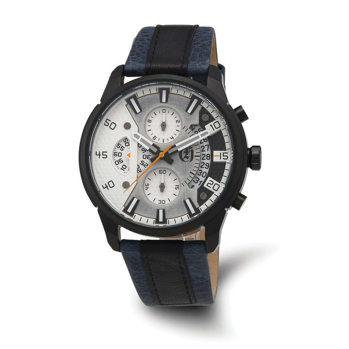 Lovely Rita's Watch Charles Hubert Classic Ceramic Black SS Chronograph White Dial Watch