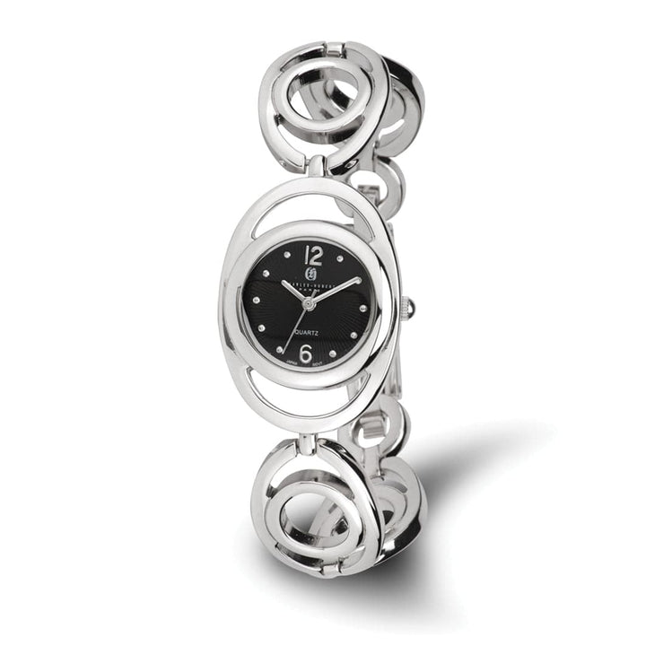 Lovely Rita's Watch Charles Hubert Classic SS Chrome-finish Black Sunray Dial Quartz Watch