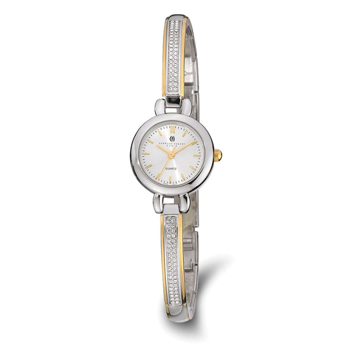 Lovely Rita's Watch Charles Hubert Two-tone Gold-finish Silver Dial Quartz Leather Watch