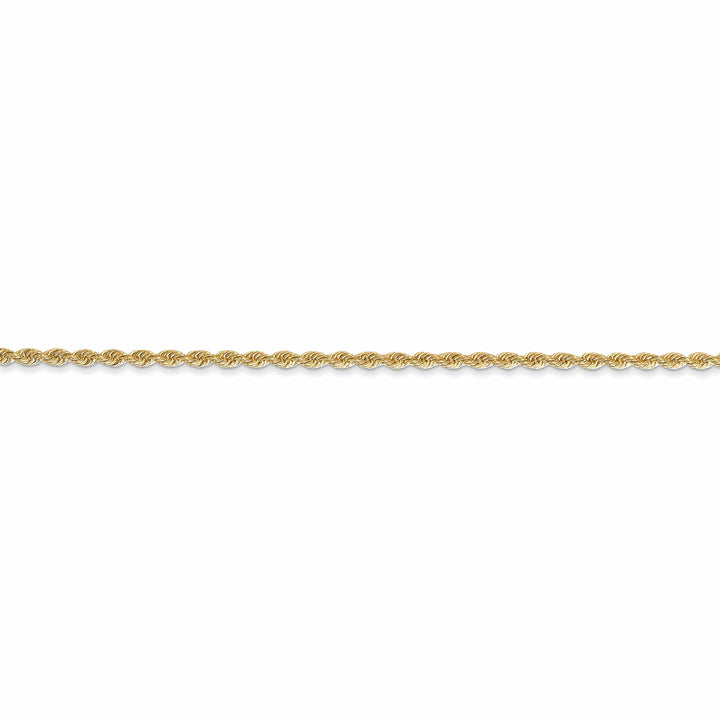14k Yellow Gold 1.50mm Handmade Rope Chain