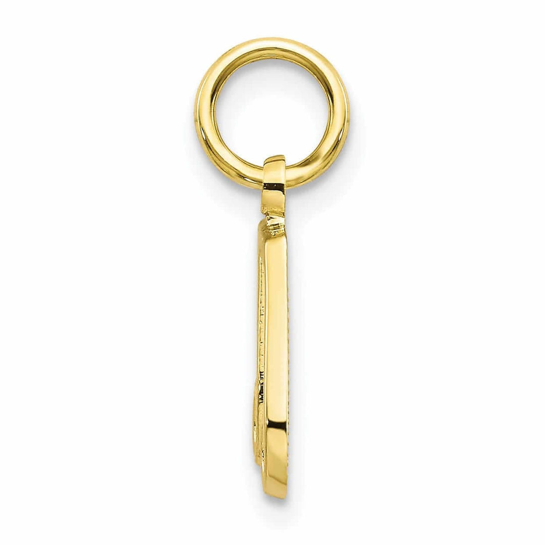 10k Yellow Gold Polished Musical Note Pendant