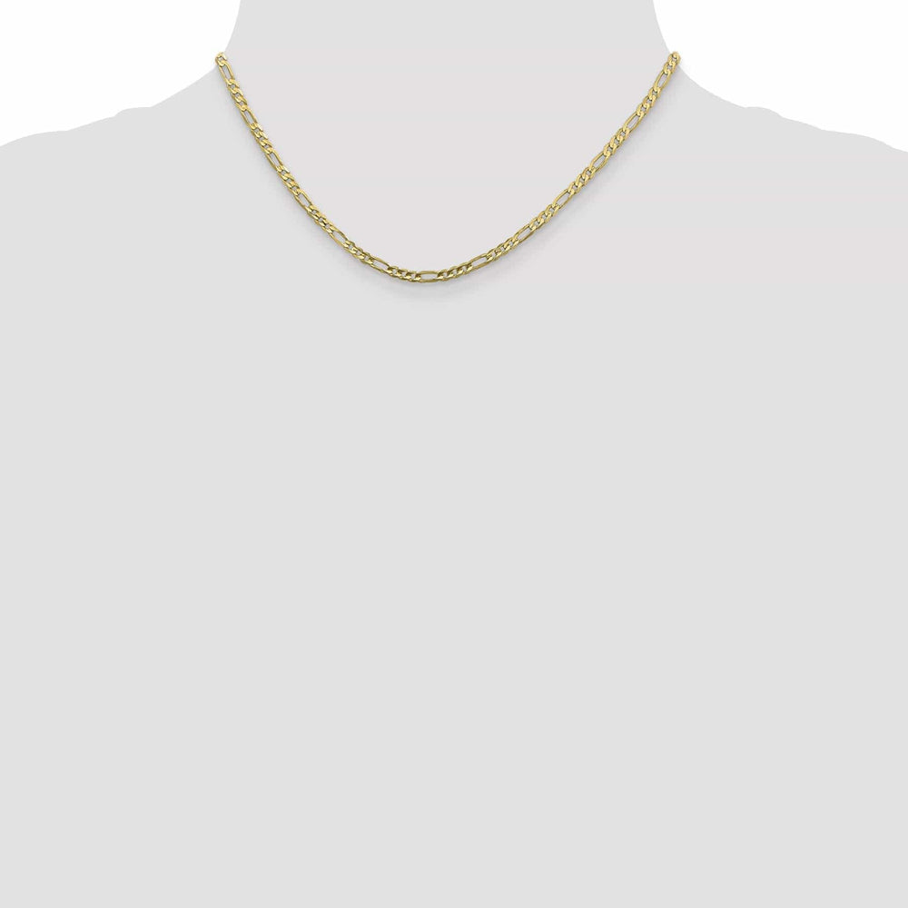 10k Yellow Gold 3.0MM Figaro Chain