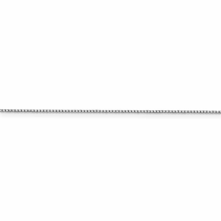 10k White Gold Box Chain 1MM