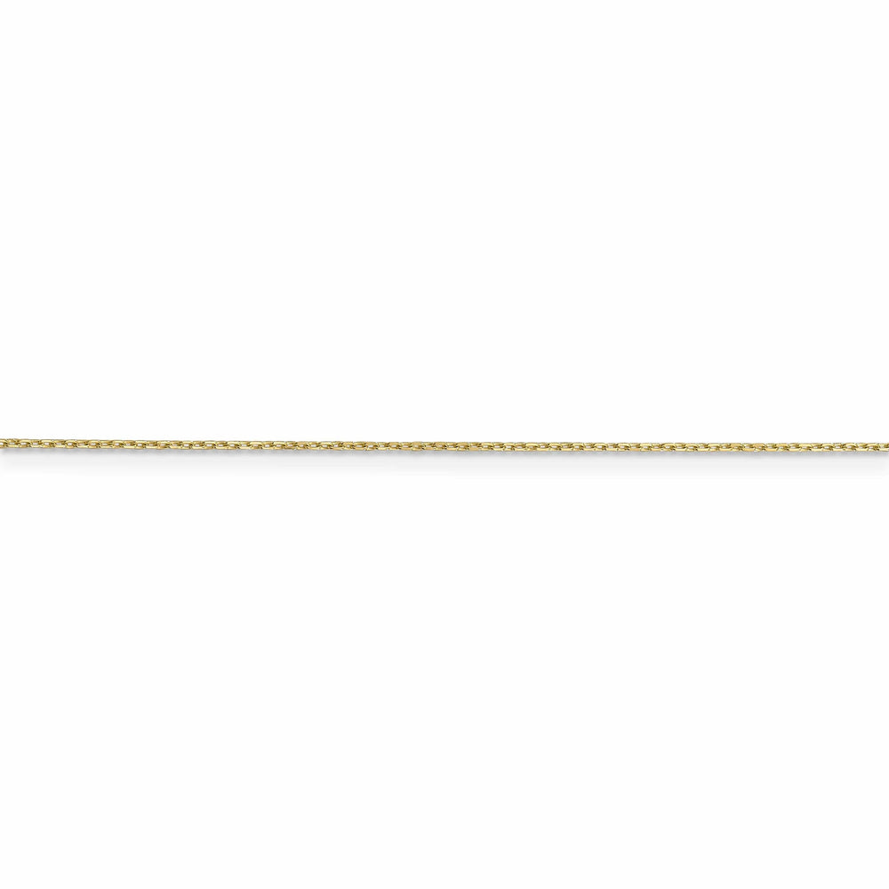 10k Yellow Gold Diamond Cut Cable Chain .6MM