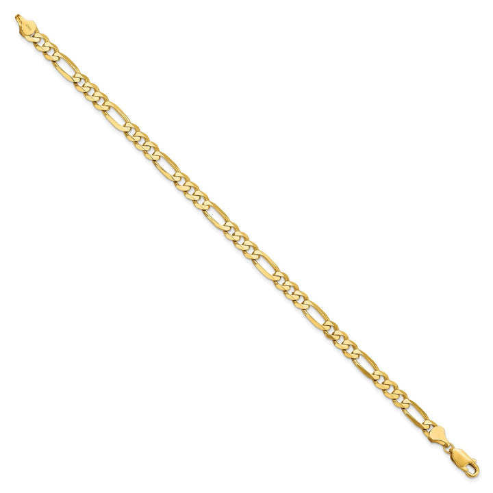 Leslie 14k Yellow Gold 5.25mm Flat Figaro Chain