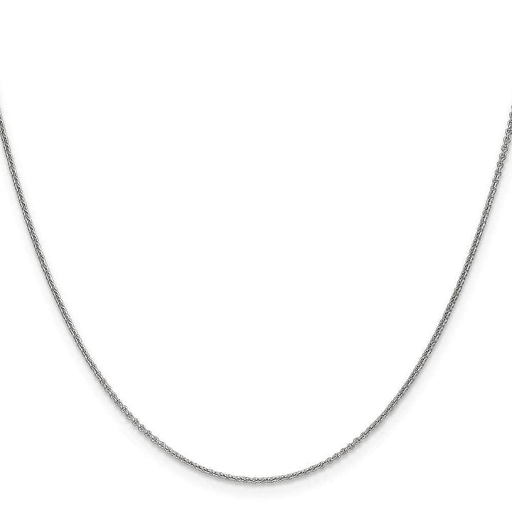 14k White Gold 1.00mm Solid Polish Cable Chain