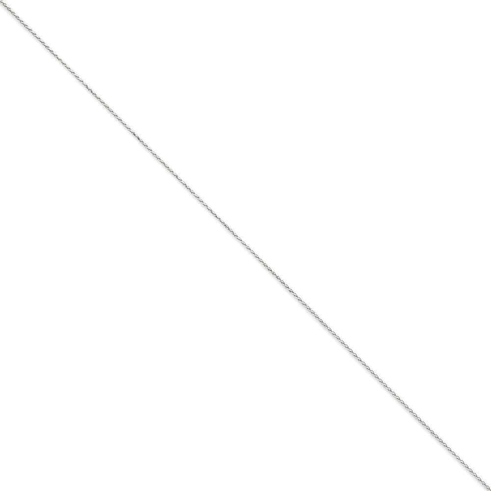 14k White Gold 1.20mm Diamond Cut Spiga Chain