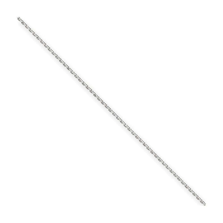 14k White Gold 1.65mm Solid D.C Cable Chain