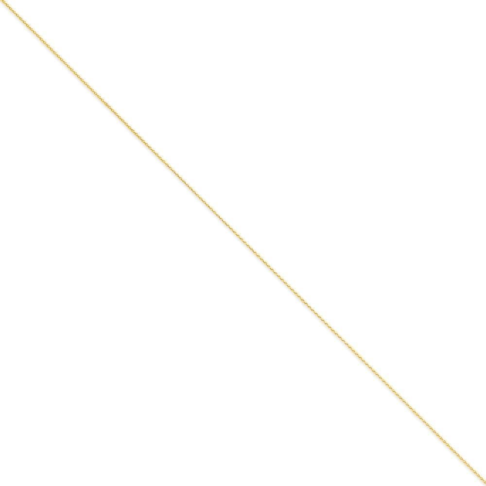 14k Yellow Gold 1.00mm Diamond Cut Spiga Chain