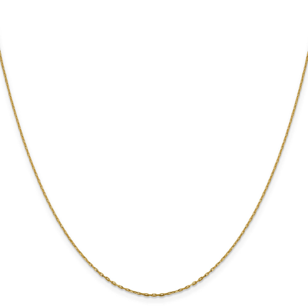 14k Yellow Gold 1 mm D.C Open Cable Link Chain