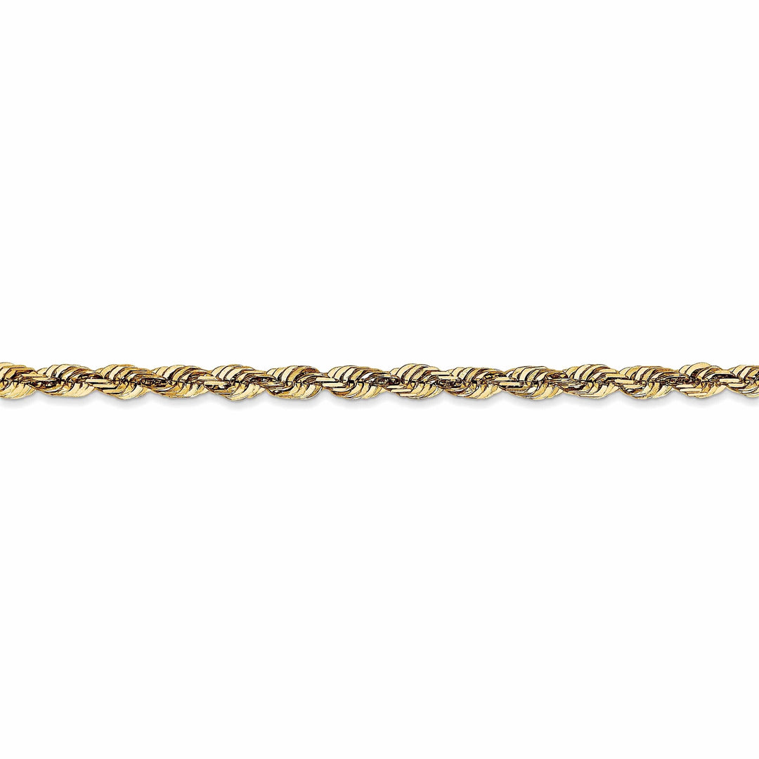 10k Yellow Gold 3.5m D.C Lightweight Rope Chain