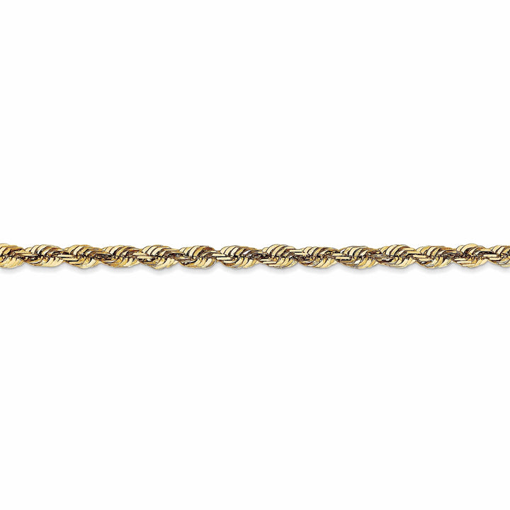 10k Yellow Gold 3.5m D.C Lightweight Rope Chain