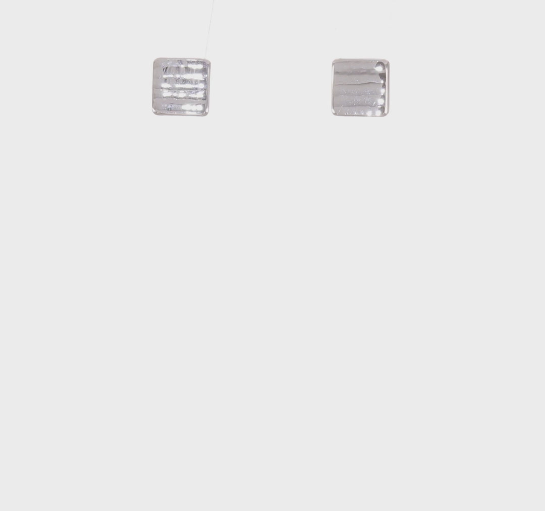 14k White Gold Post Earrings