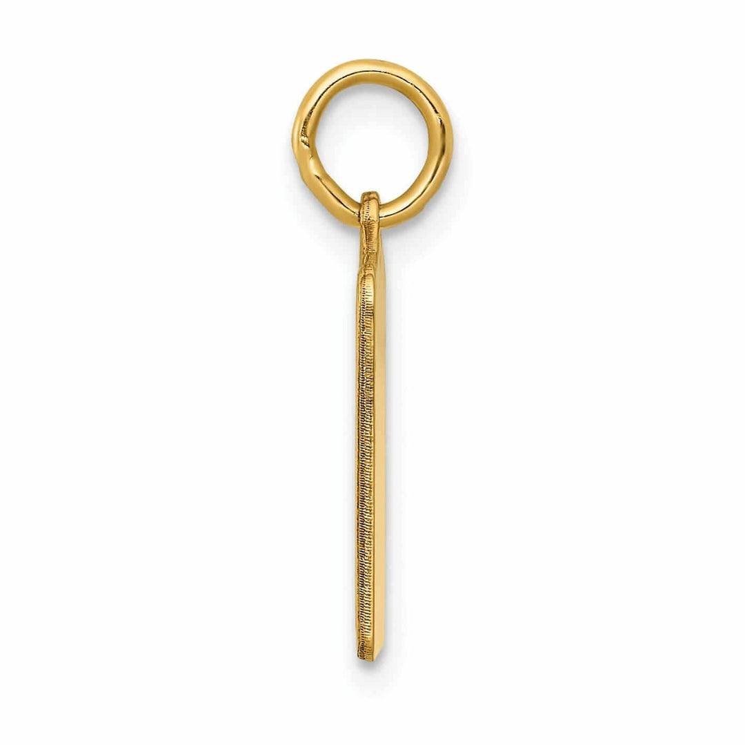 14 Yellow Gold Birth Certificate Charm Pendant