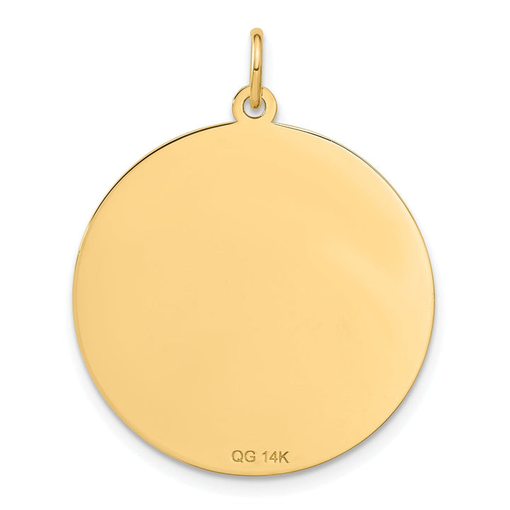 14k Yellow Gold Happy Anniversary Charm Pendant