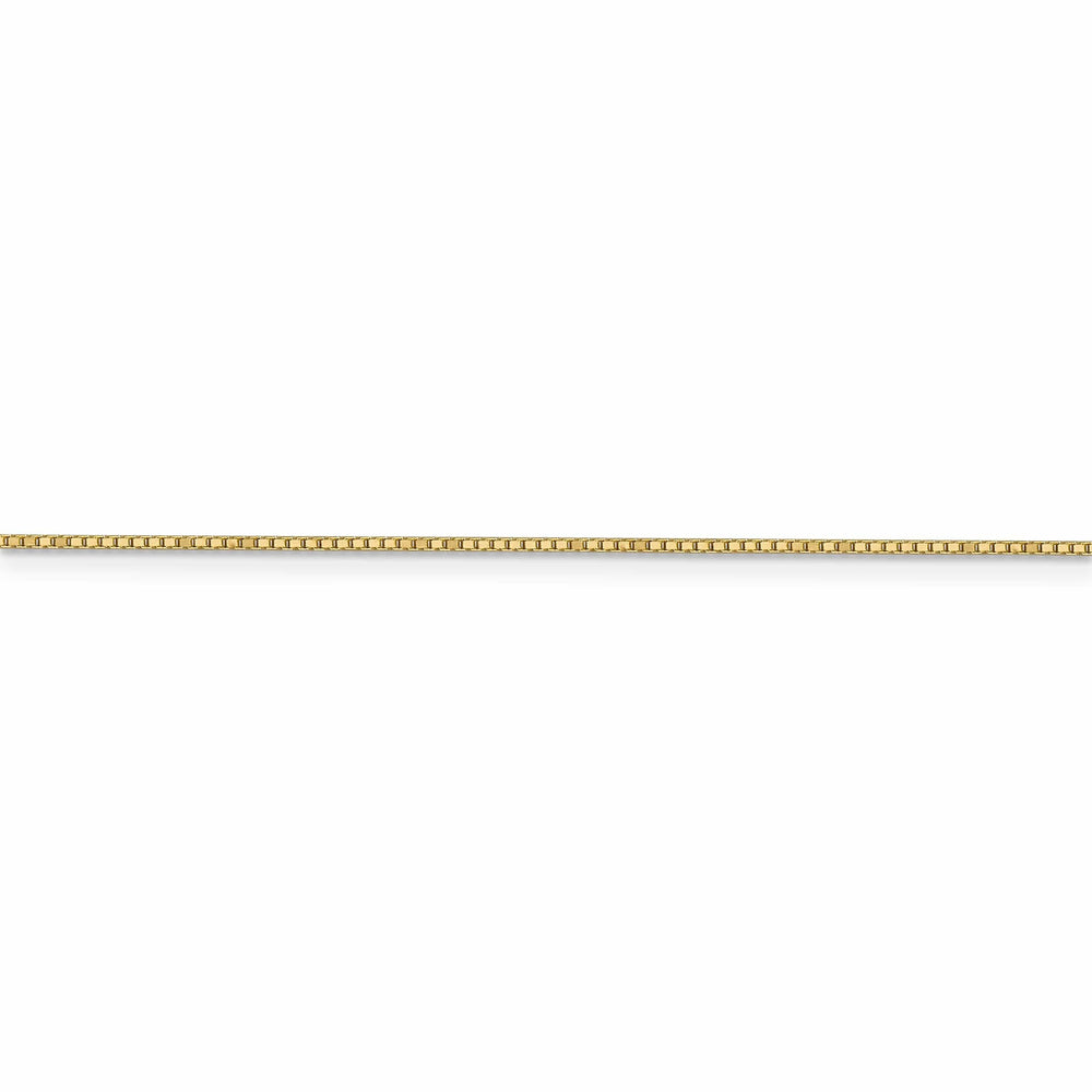14k Yellow Gold 0.90mm Polish Solid Box Chain