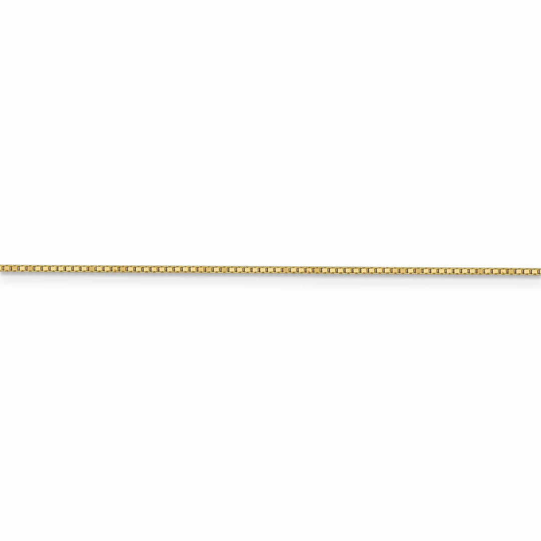 14k Yellow Gold 0.90mm Polish Solid Box Chain