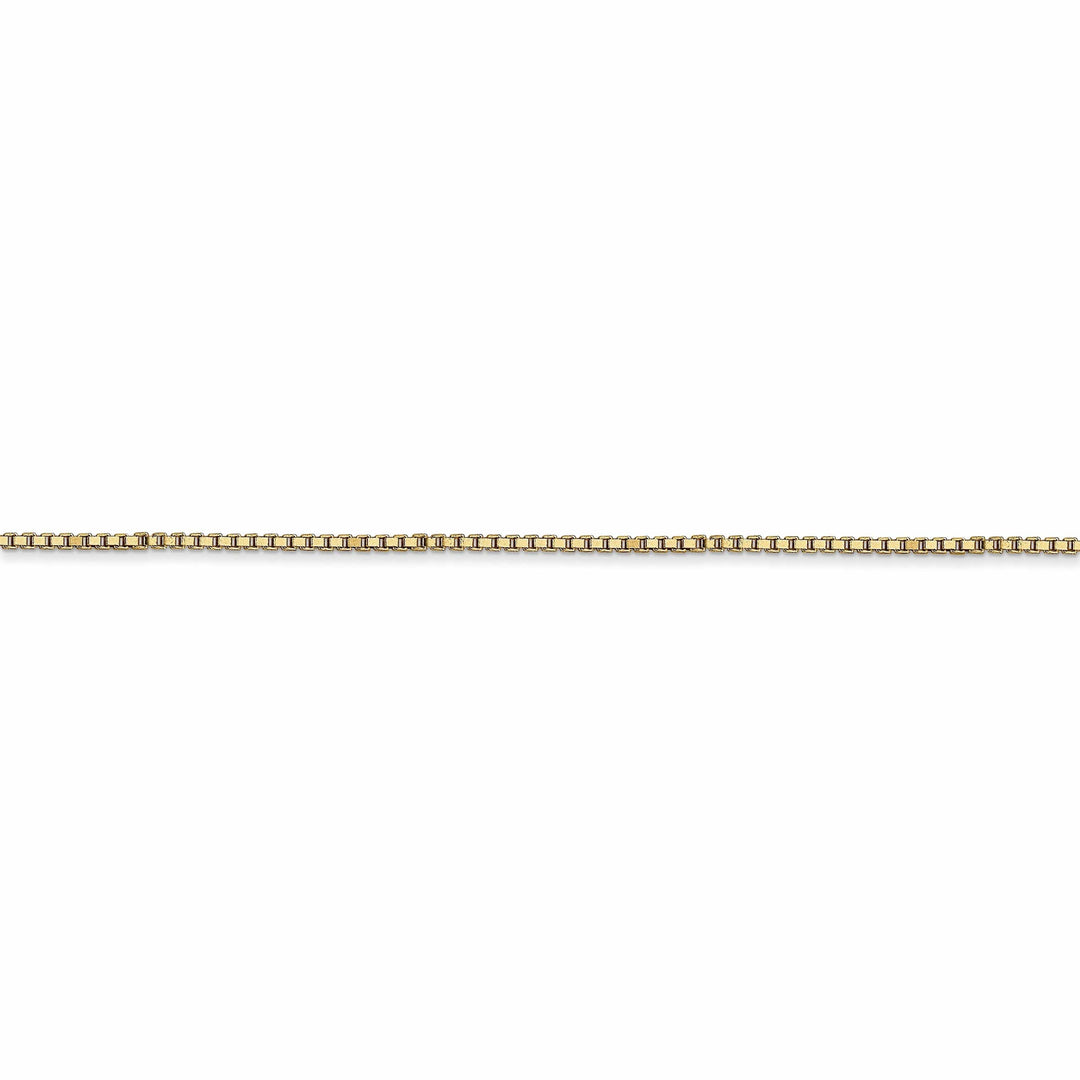 14k Yellow Gold 1.00mm Polish Solid Box Chain
