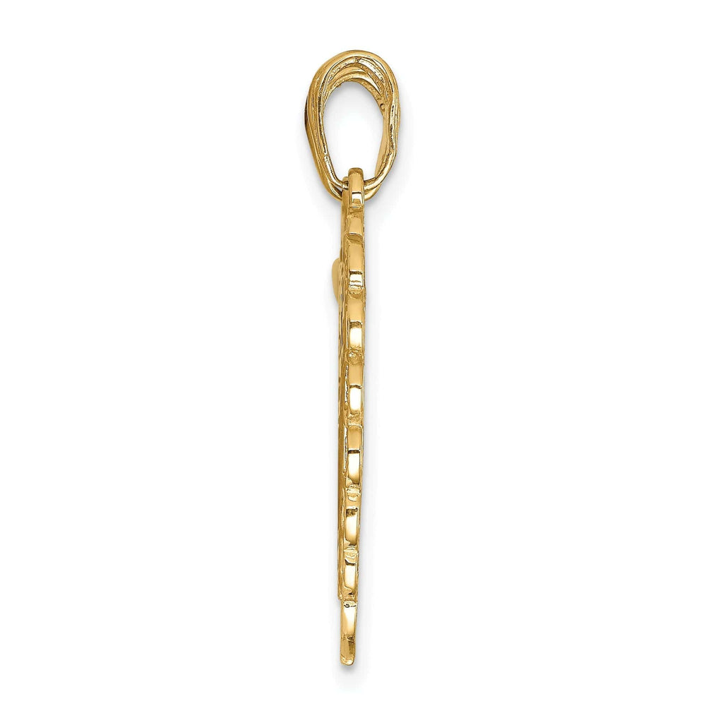 14k Yellow Gold 2 Piece Mizpah Charm Pendant. Engraving fee $22.00.