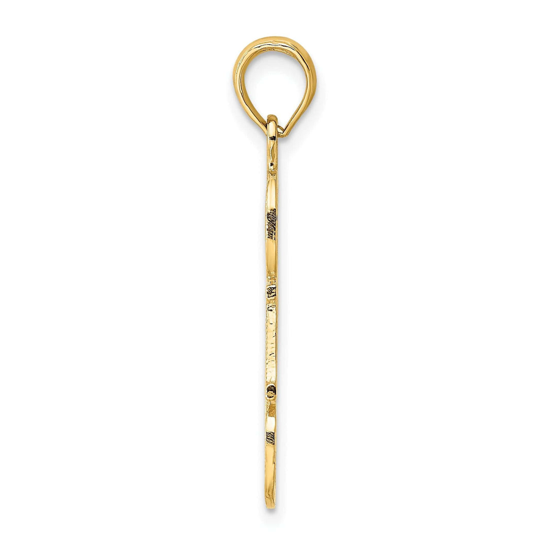 14k Yellow Gold Puffed Heart Pendant