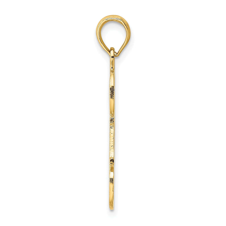14k Yellow Gold Puffed Heart Pendant