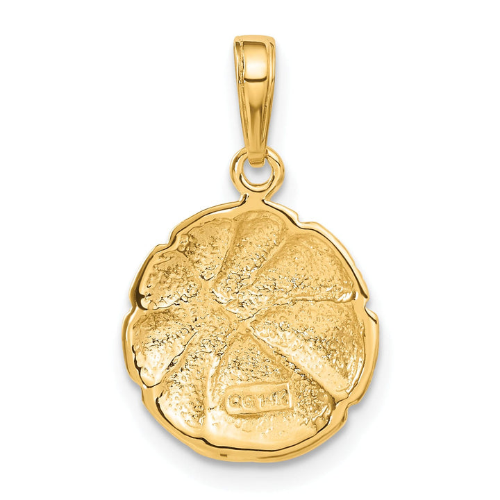 14k Yellow Gold Basketball Charm Pendant