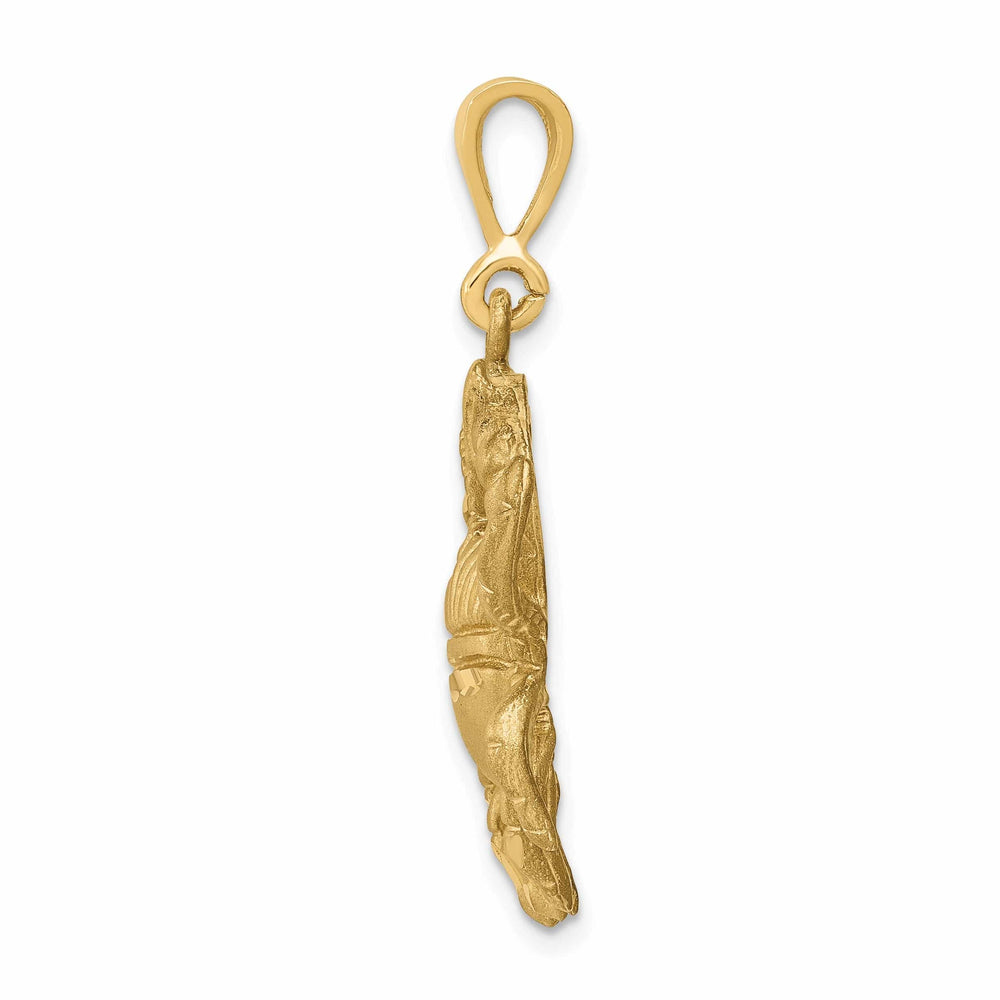 14k Yellow Gold Cancer Zodiac Charm Pendant