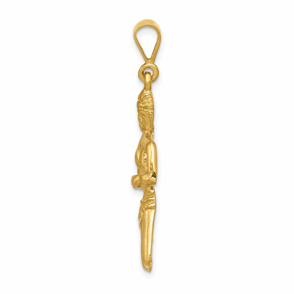 14k Yellow Gold Virgo Zodiac Charm Pendant