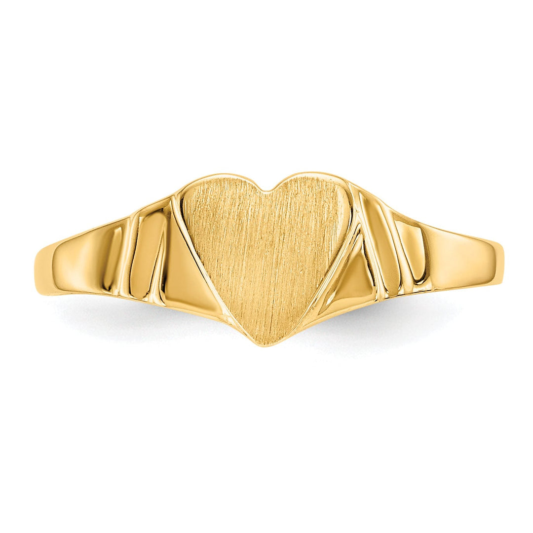 14k Yellow Gold Children's Signet Children's Ring