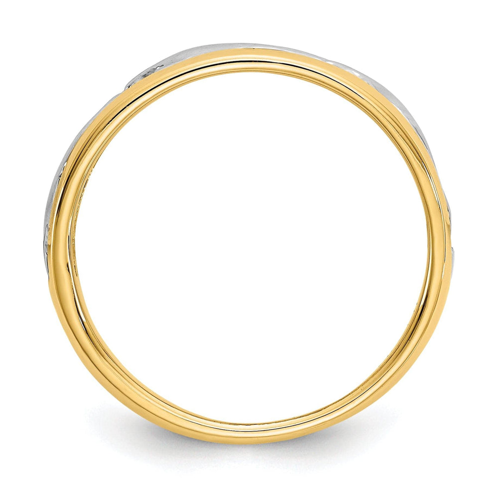 14k Two Tone Gold Dolphin Ring