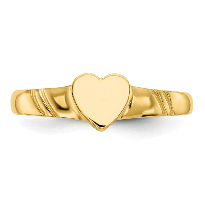 14k Yellow Gold Children's Heart Children's Ring