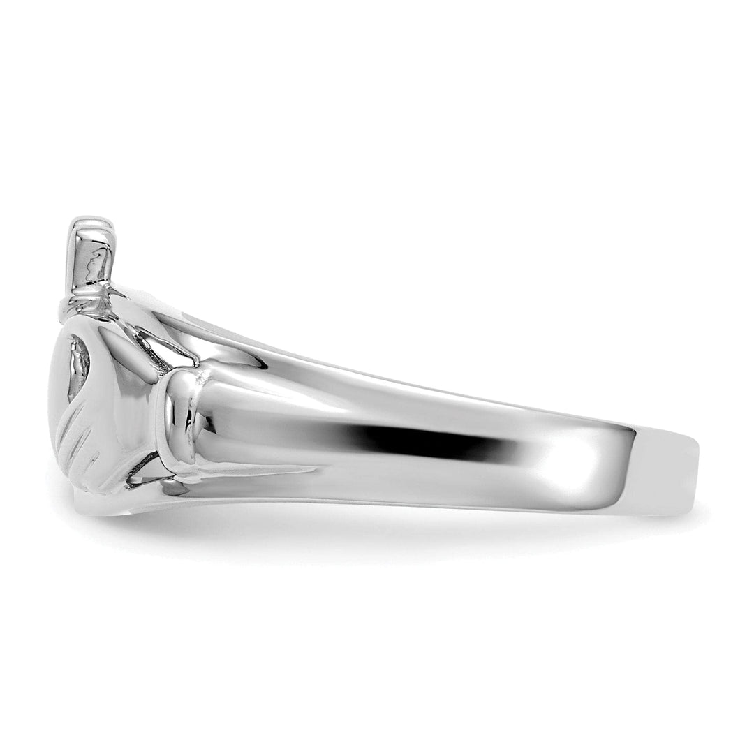 Claddagh ladies 14t white gold ring