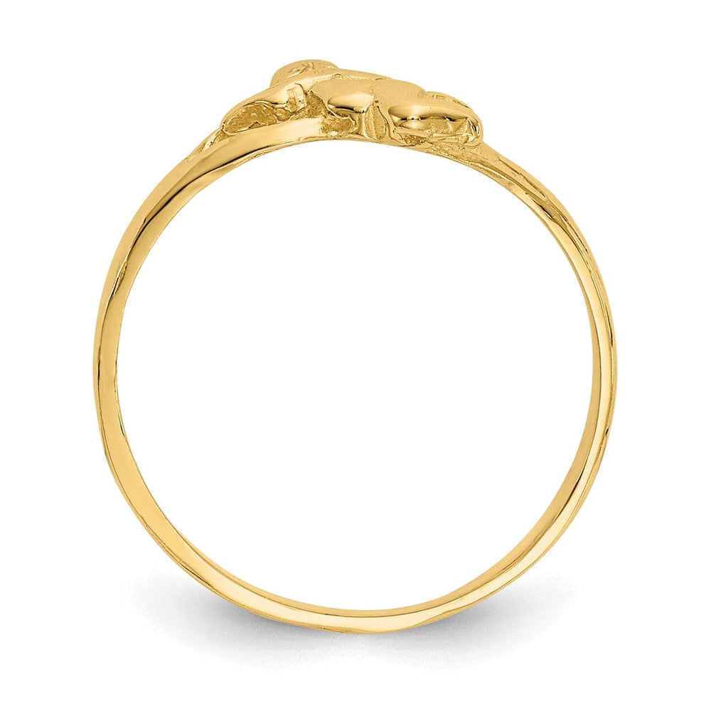 14k Yellow Gold Angel Baby Children's Ring