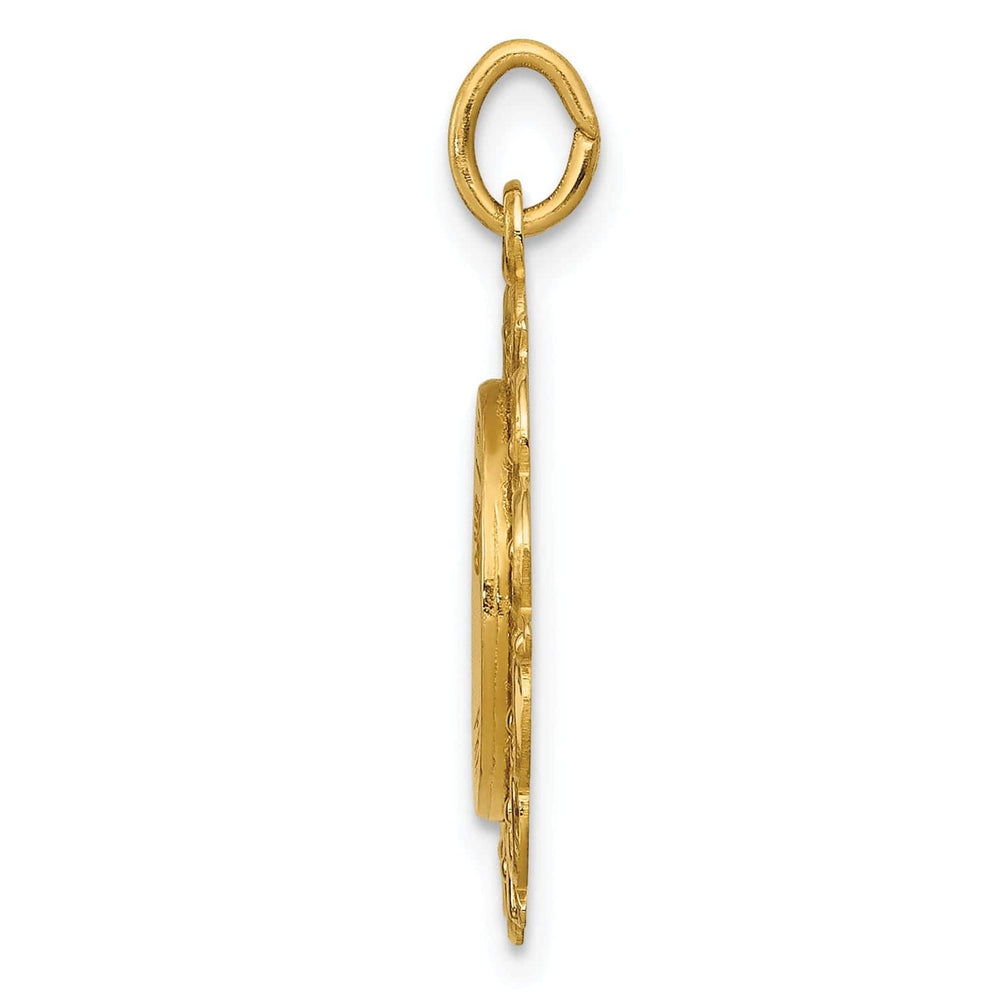 14k Yellow Gold Our Lady of Sorrows Medal