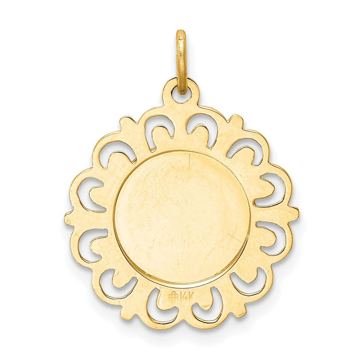 14k Yellow Gold Our Lady of Sorrows Medal