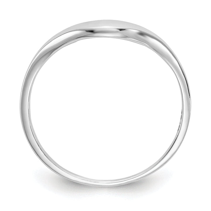 14k White Gold Timeless Creations Swirl Ring